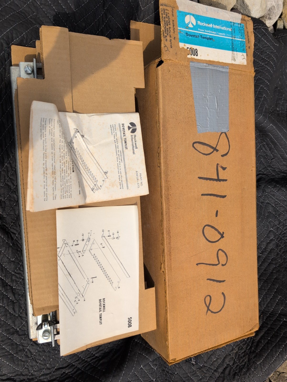 Rockwell International Dovetail Template 5008 Original Box