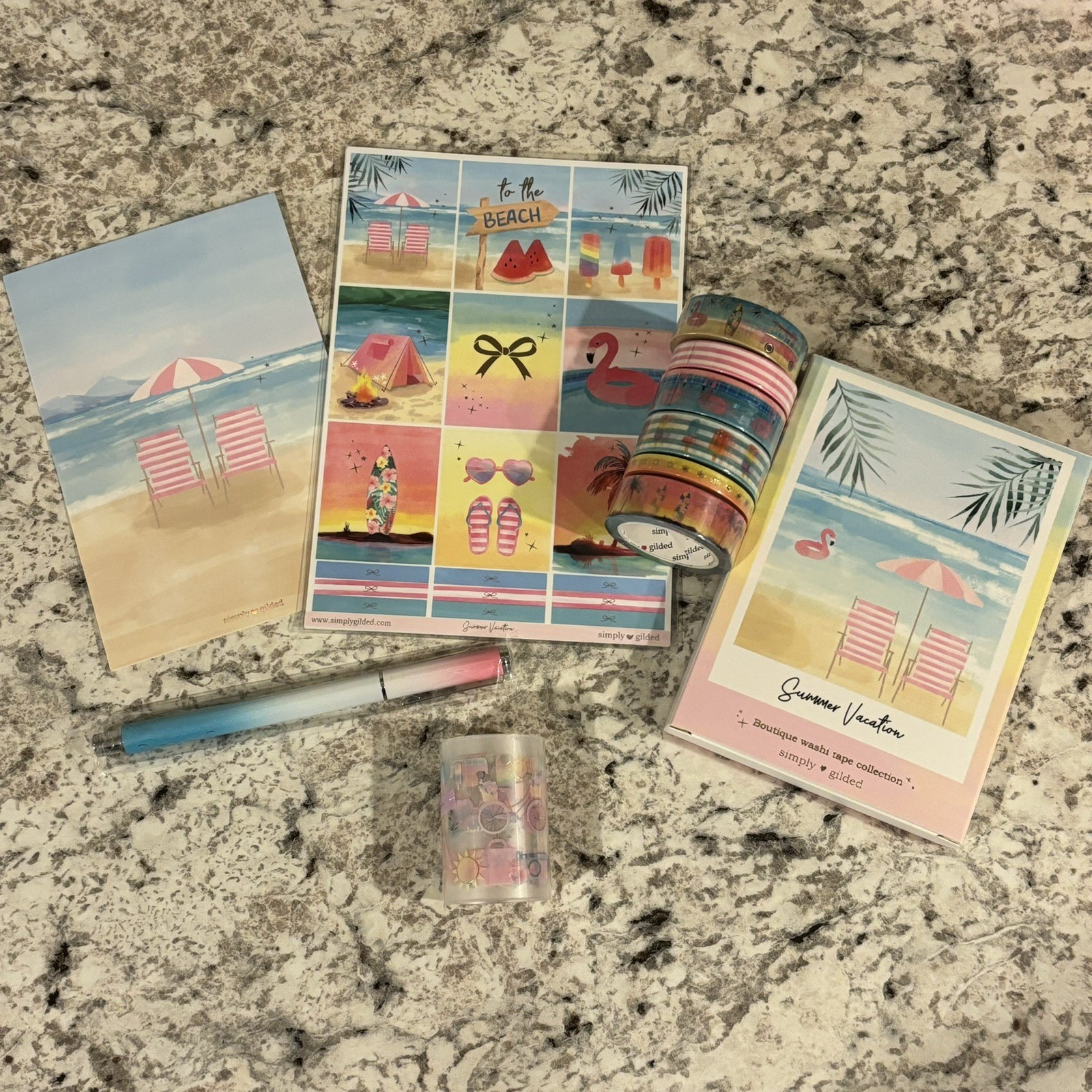 NEW Simply Gilded Summer Vacation Sub Box Items (June 2025) ⛱️🏝️🦩☀️🩴🌺