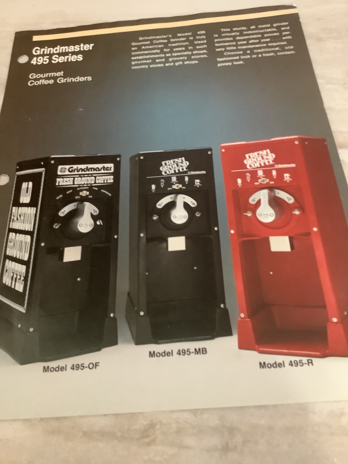 GrindMaster Model 495 Commercial Coffee Grinder. “Big Red”