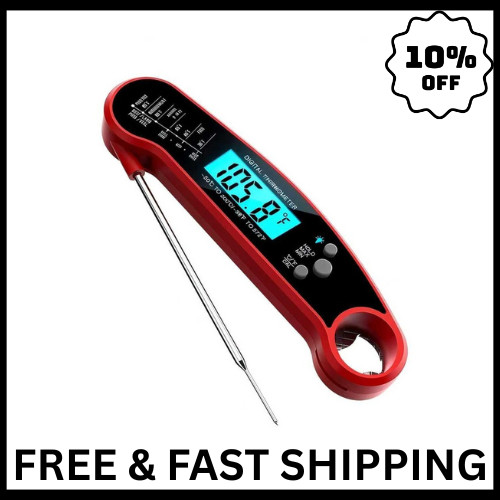 Meat Thermometer Digital – Instant Read Food Thermometer for Cooking & Grilling