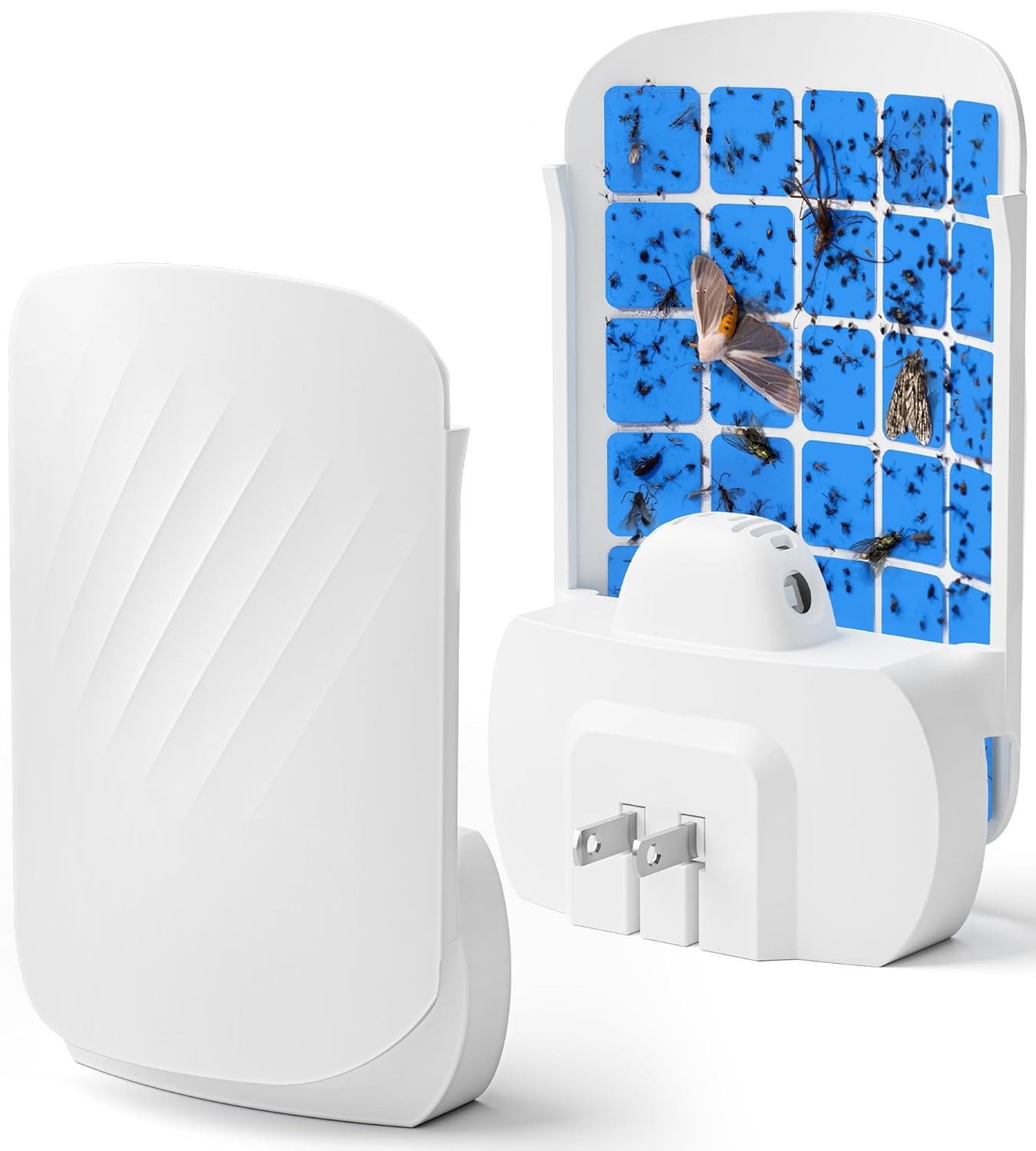 Plug-in Flying Insect Trap Indoor Fruit Fly Gnat Killer Catcher Light UV