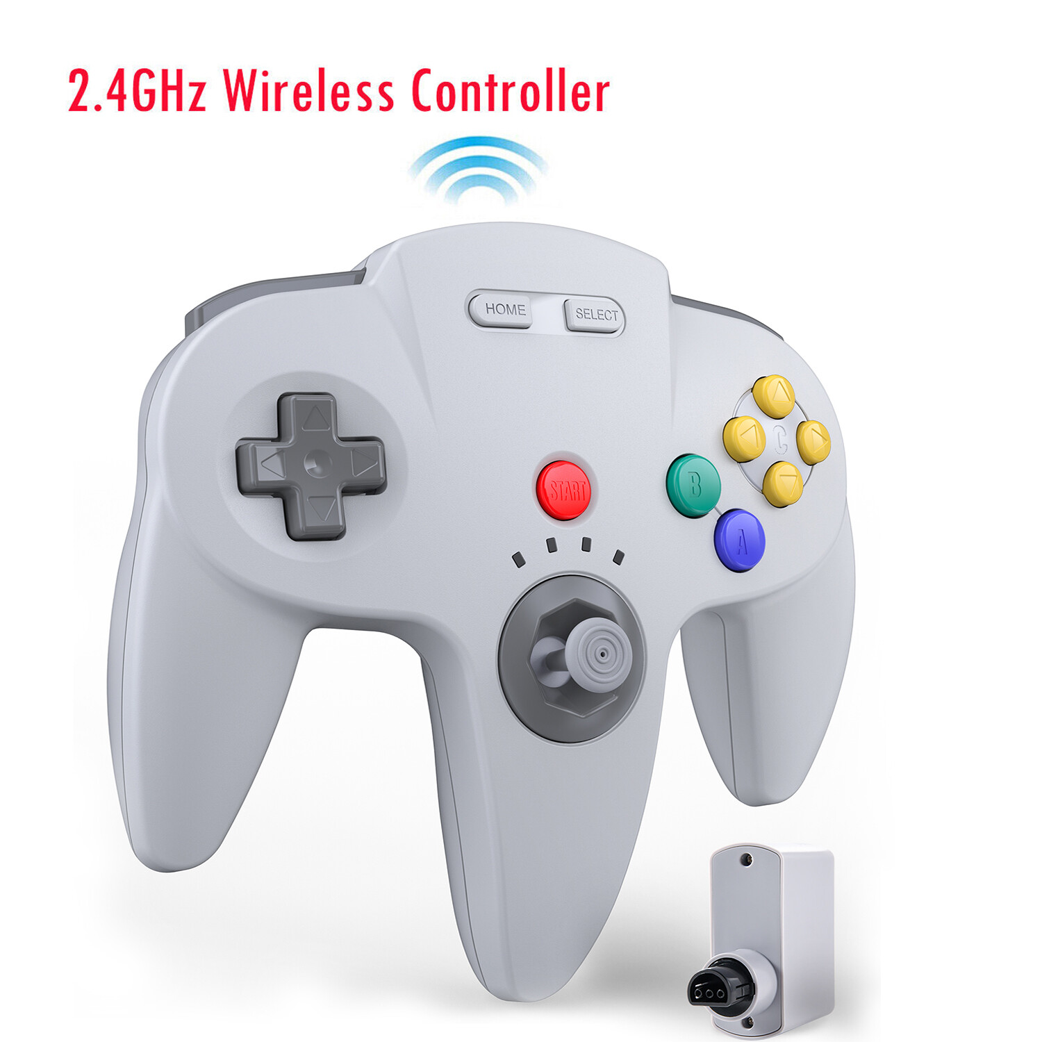 Wireless N64 Controller with Rumble Pak for Nintendo 64 N64 Video Game Console