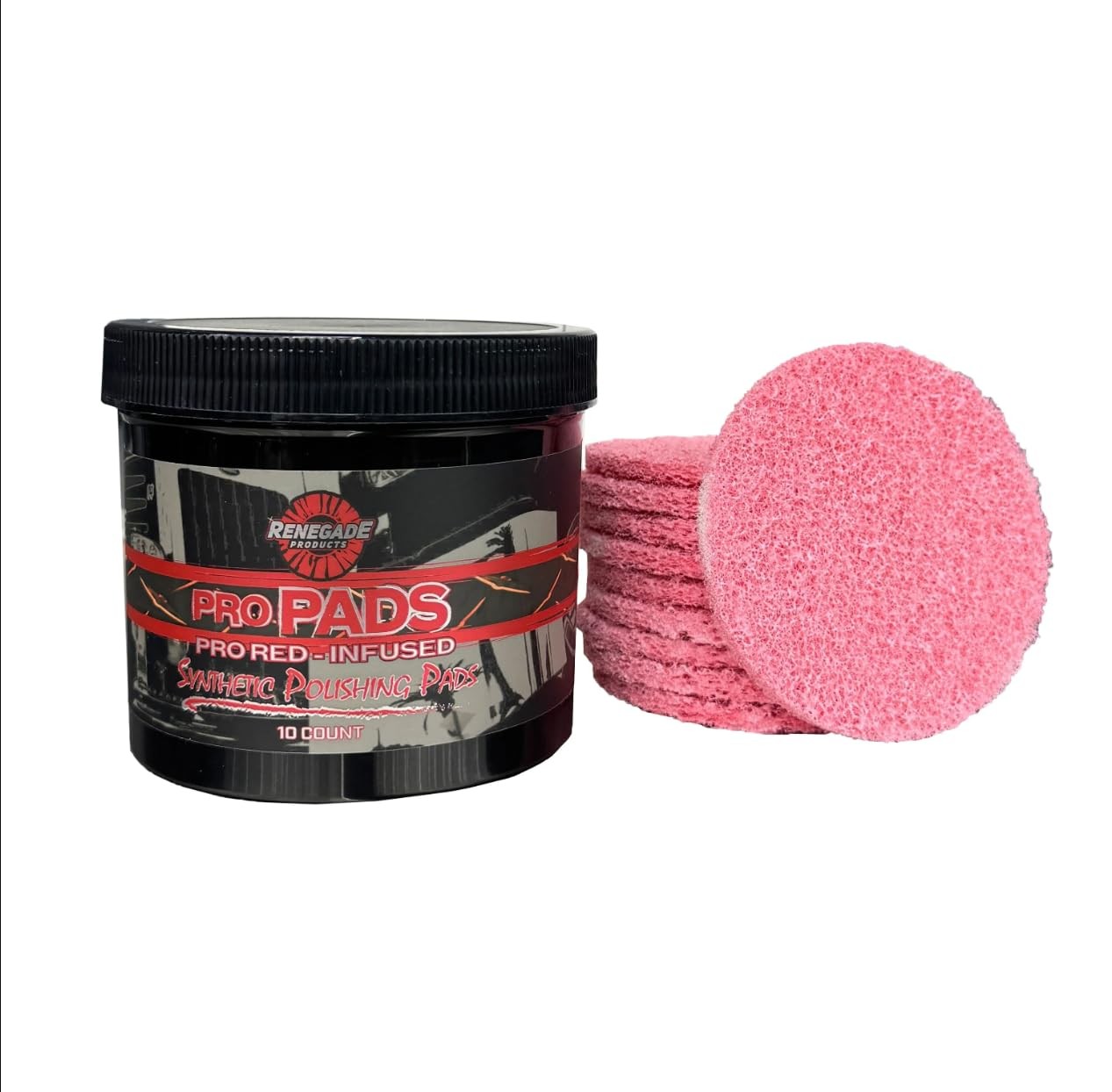 Renegade Pro Pads – Pre-Saturated Red Metal Polishing Pads for Aluminum  Stai...