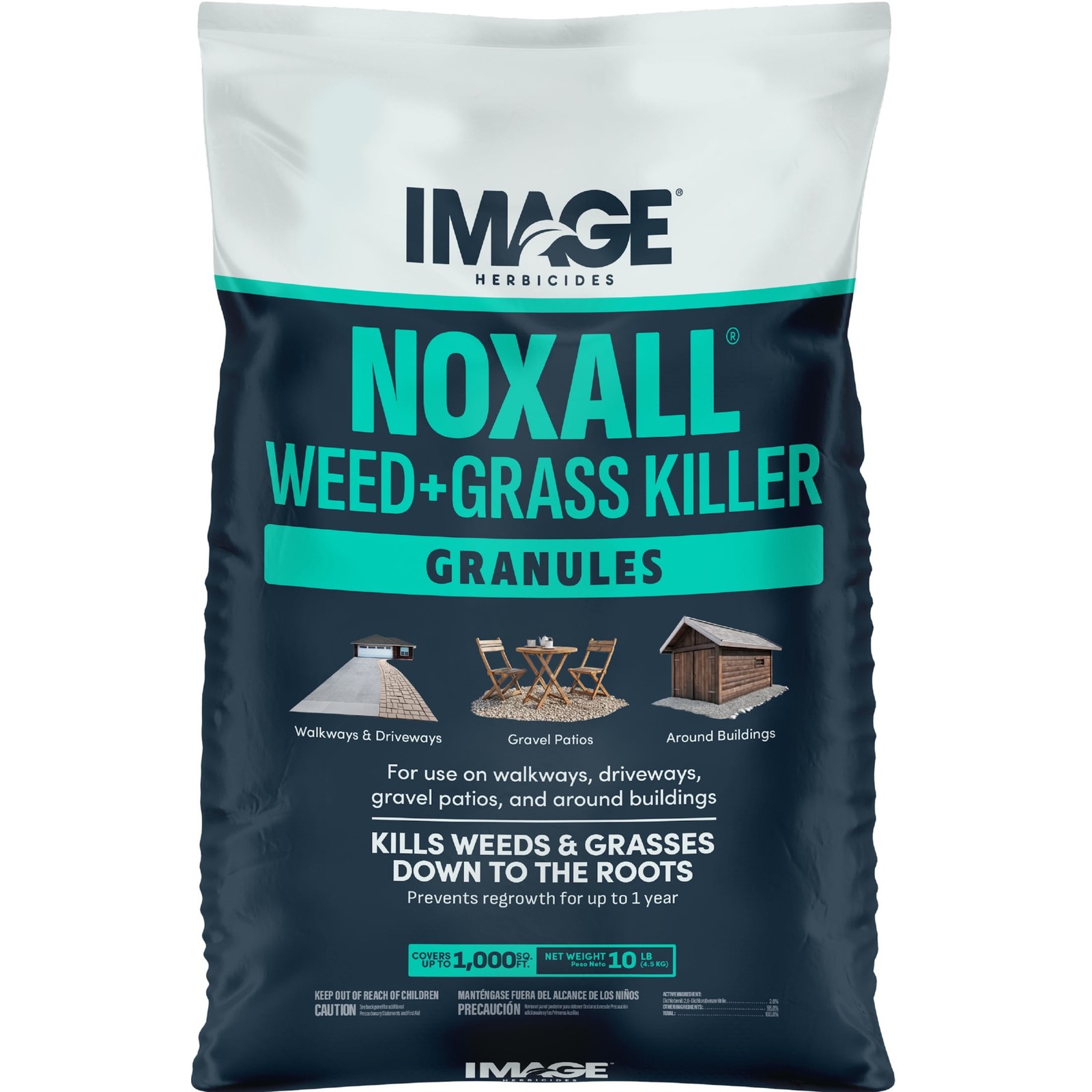 10lb Noxall Granular Weed Killer Long-Lasting Grass Vegetation Control Bag