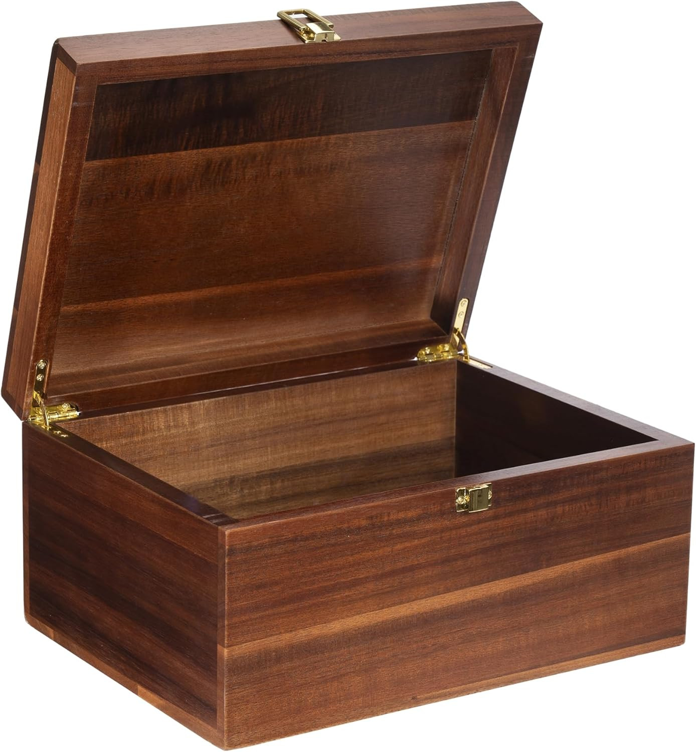 Large Wooden Keepsake Box - Wood Storage Box Decorative Boxes with Lid for Stori