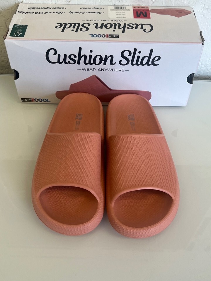 32 DEGREES COOL Cushion Slides Unisex - Orange - Choose Size