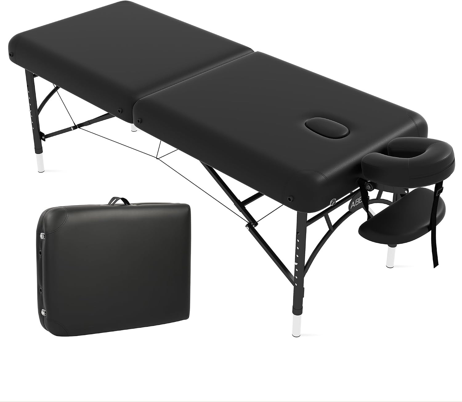 Portable 28" Massage Table, Memory Foam with Oxford Bag, Aluminium Leg | Soft Du