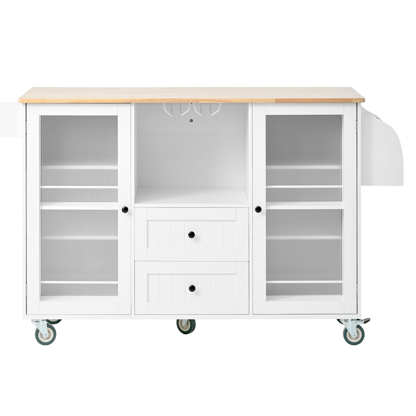 Rolling Kitchen Island Cart on Wheels Kitchen Trolley with Drawers Storage