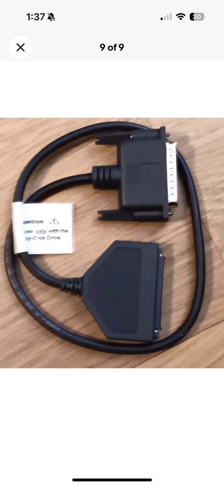 Vintage Dell Latitude C-Series Floppy Disk Drive Module Cable External Device