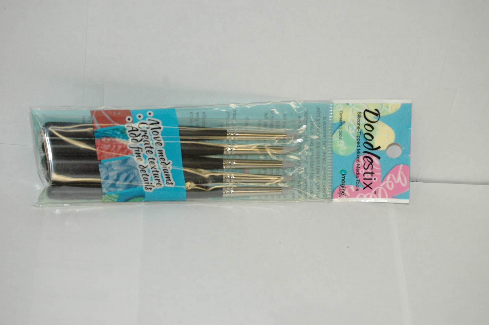 Imagine Crafts Doodlestix Silicone Tipped Mixed Media Tools 5 Tips Set