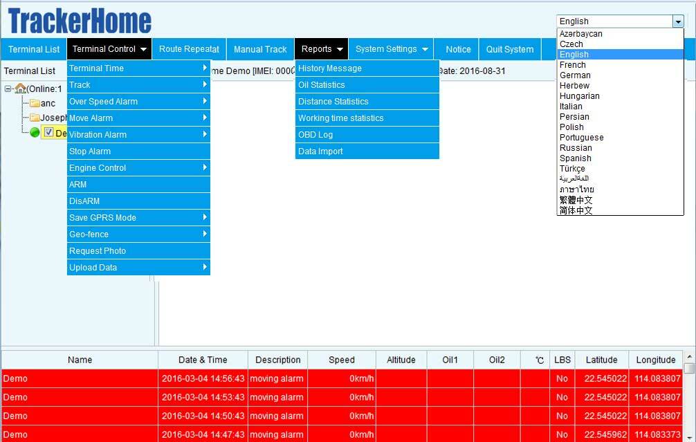 Coban tracker Web platform service fee one year App web Platform activated