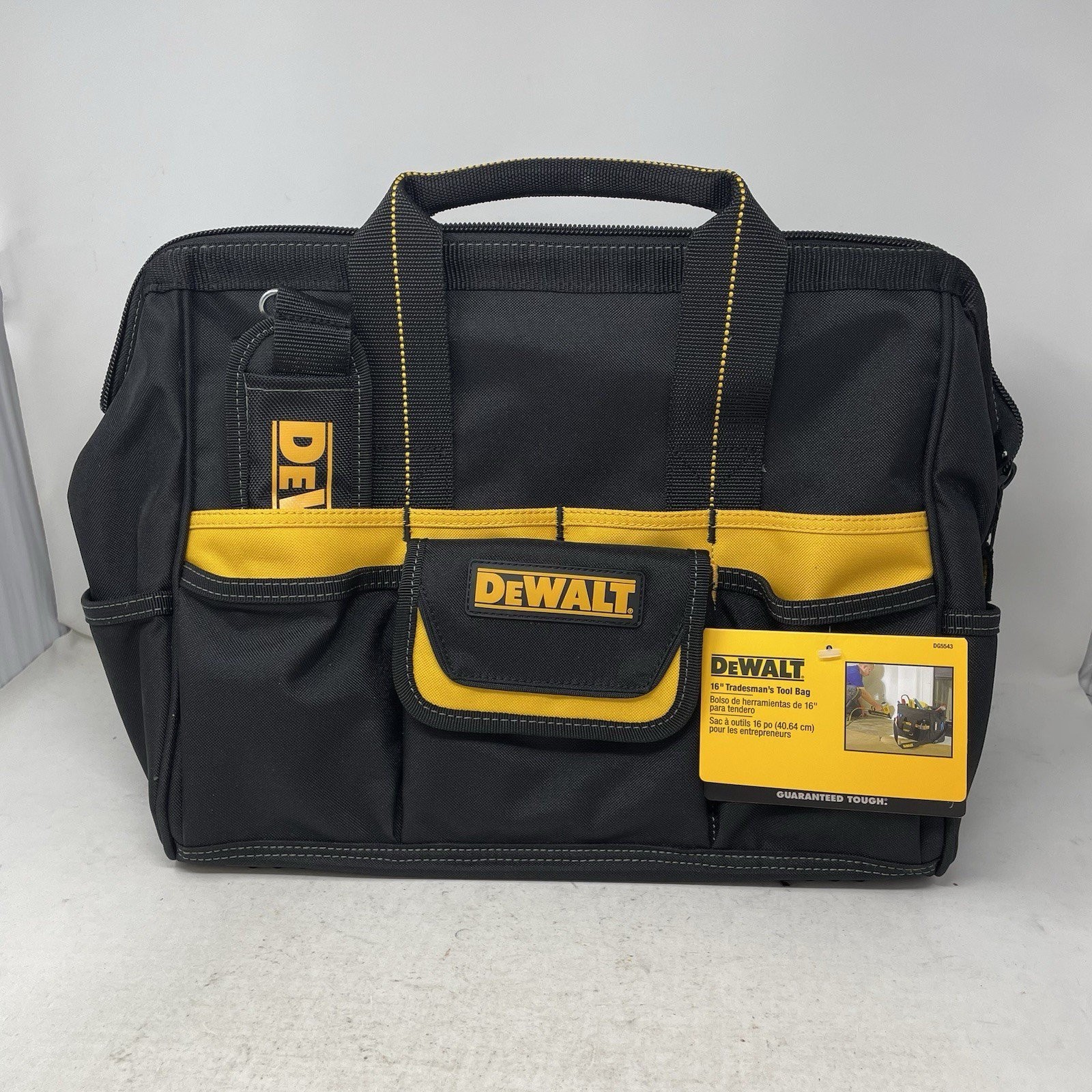 DeWalt DG5543 Tradesman Heavy Duty 16" Tool Bag 33 Pockets Reinforced Handles