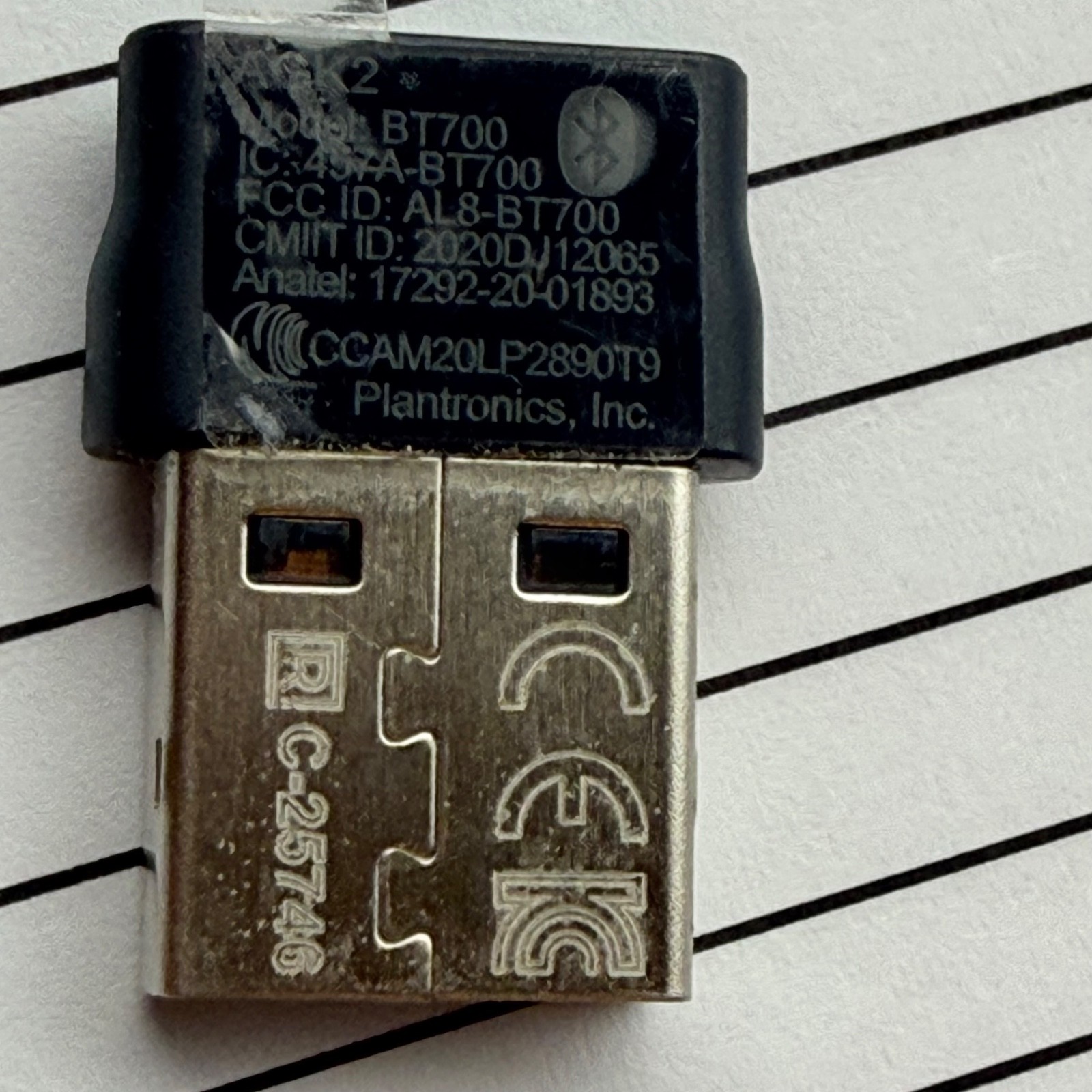 NEW Plantronics Poly BT700 USB Bluetooth Adapter Dongle AGK2 C-25746 OEM