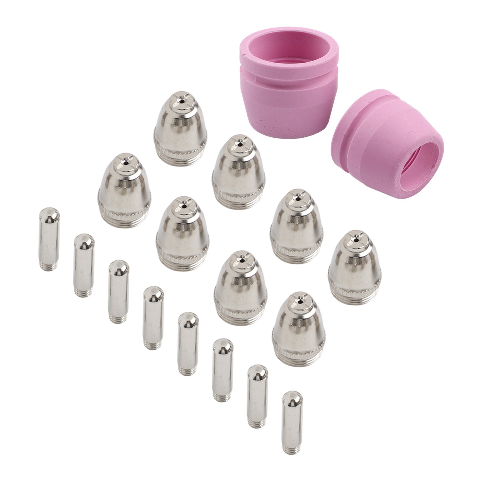 Plasma Cutter 18PCS Electrode Nozzle Kit for AG60 Torch Compatible CUT Series
