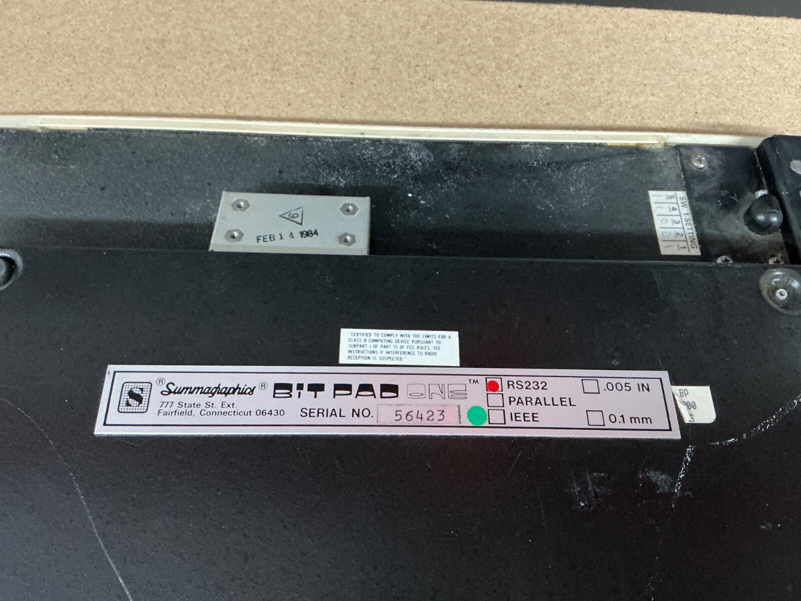 Summagraphics Bit Pad One 9400 Digitizer Drawing Tablet 1984