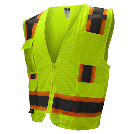 Radians Sv6-2Zgm-S Surveyor Vest, 100% Polyester Mesh, Zipper Closure Closure,