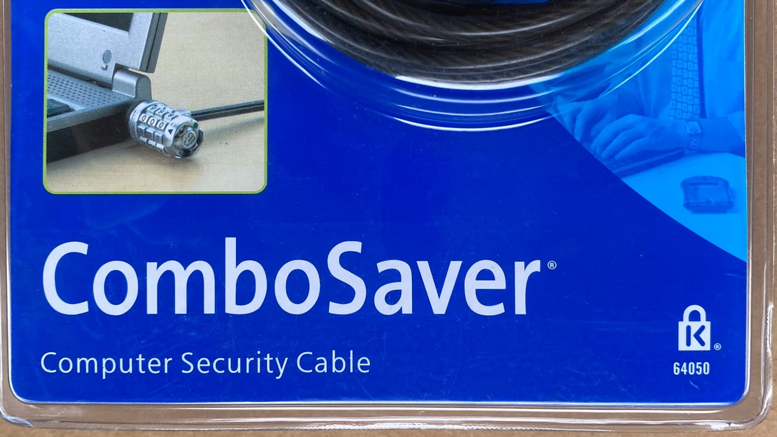Kensington ComboSaver Computer Security Cable 64050 - Simple Combination Lock