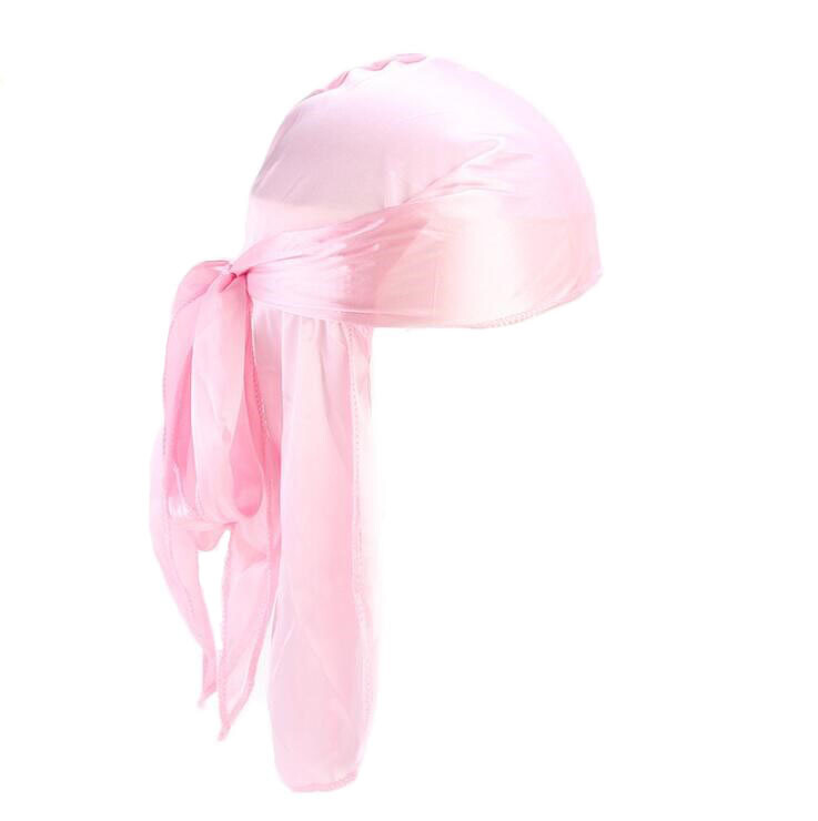 Silky Satin Durag Premium Unisex Bandana Wave Cap Hat Doo Rag Biker Head Wrap