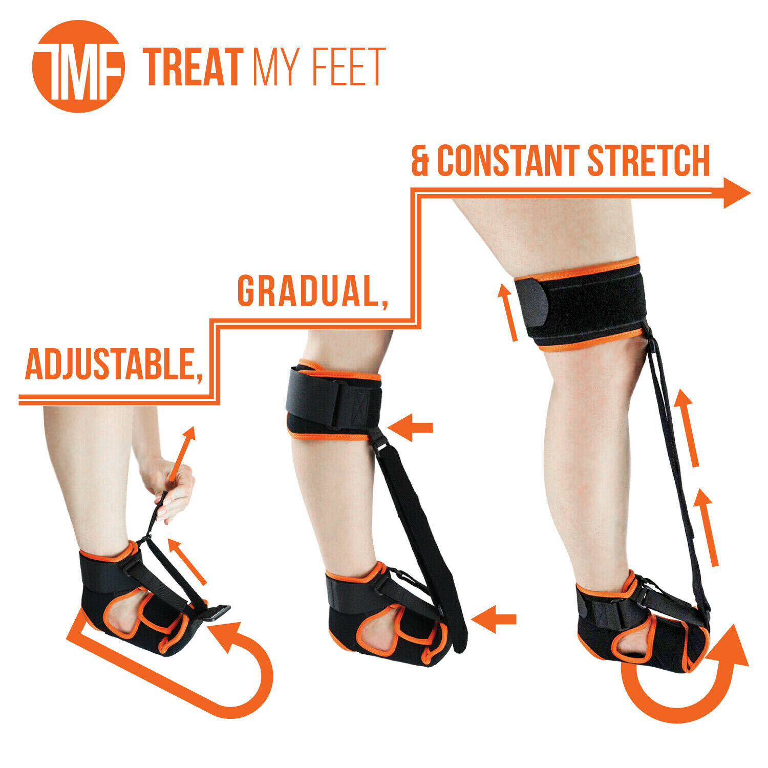 Plantar Fasciitis Night Splint Drop Foot Pain Relief Ankle Brace Support Strap
