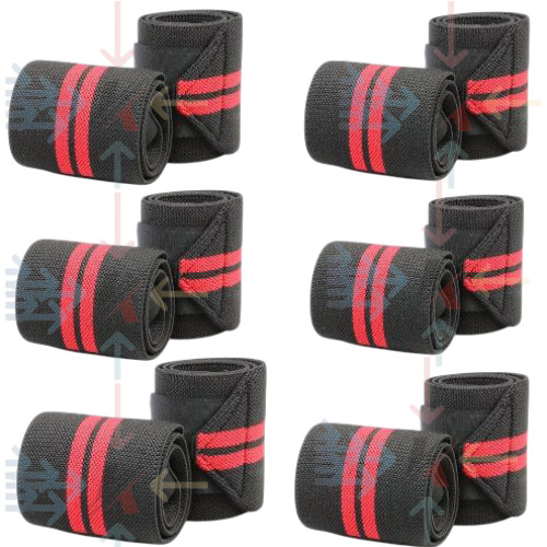 Wrist Wraps for Weightlifting  Gym Fitness Training  Workout Straps  (Pack of 6)