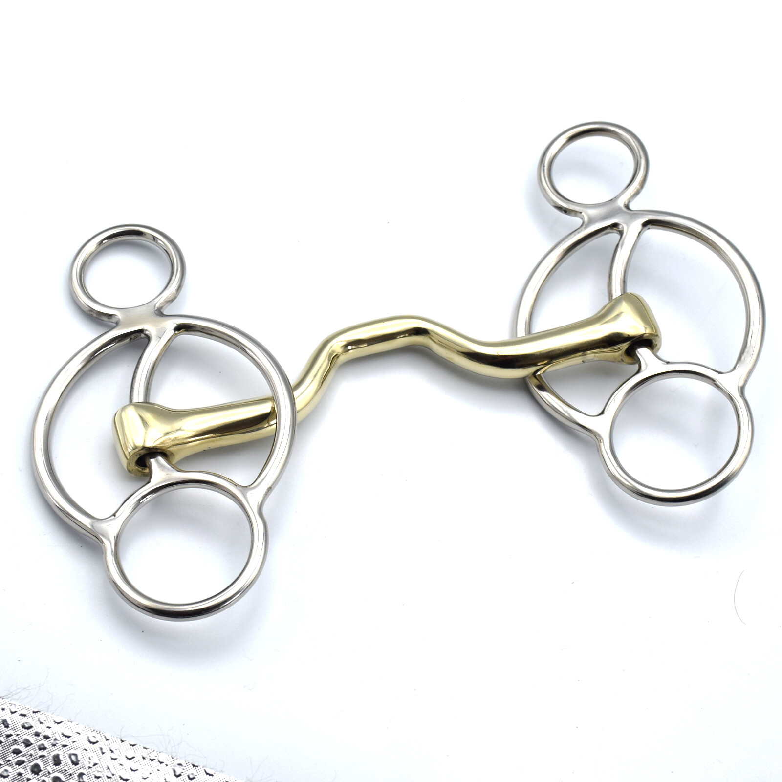 3 Ring Gag Horse Mouth Bit - 5.5 Inch