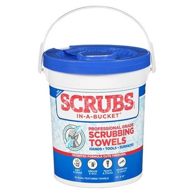 Permatex 42274 Scrubs In-A-Bucket Cleaning Wipes 72 Count