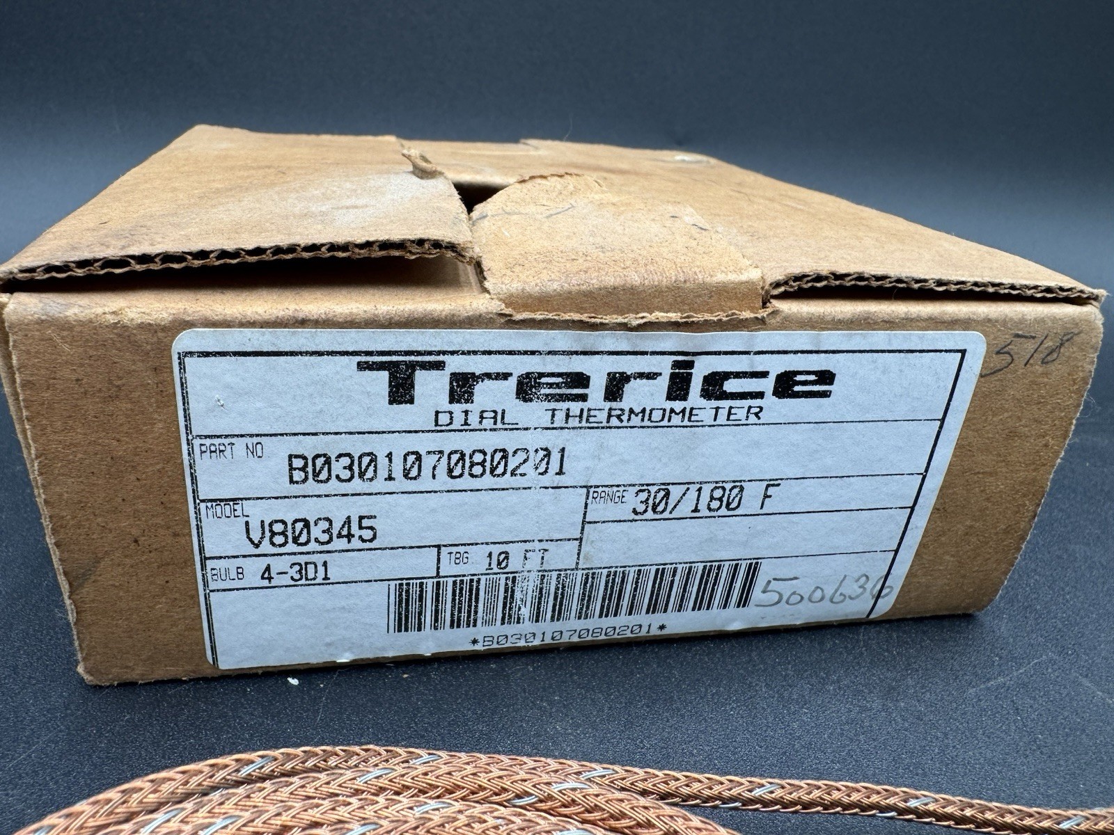 NOS Trerice Dial Thermometer In Original Box