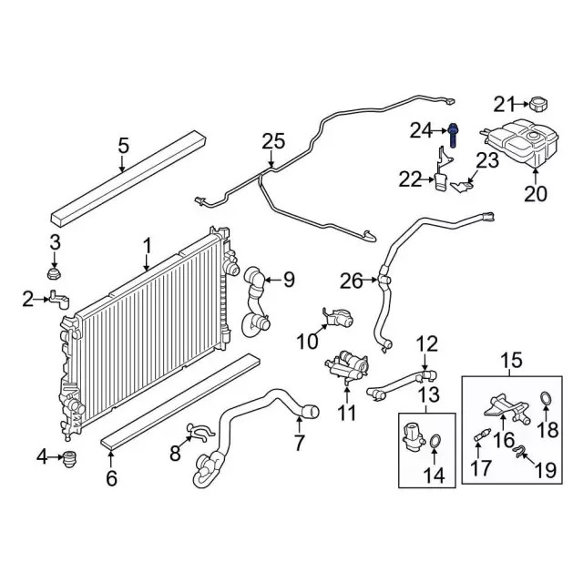 Genuine Ford Engine Coolant Level Sensor Bolt W713295-S442