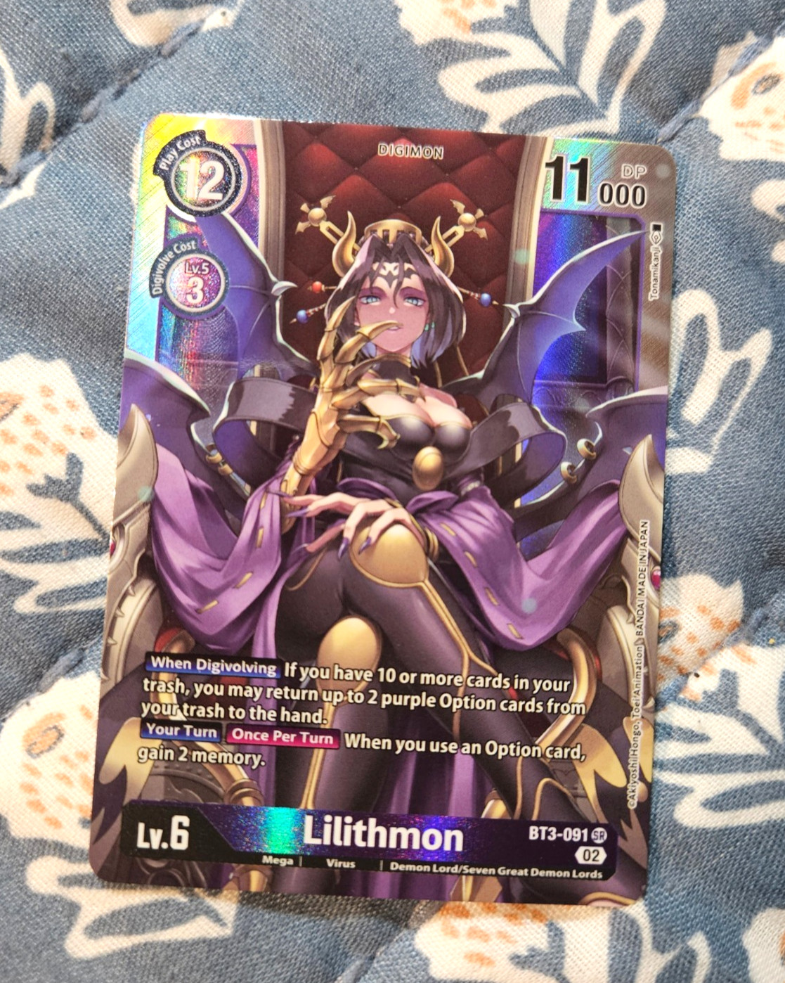 Lilithmon - FOIL BT3-091 SR Resurgence Booster - Digimon