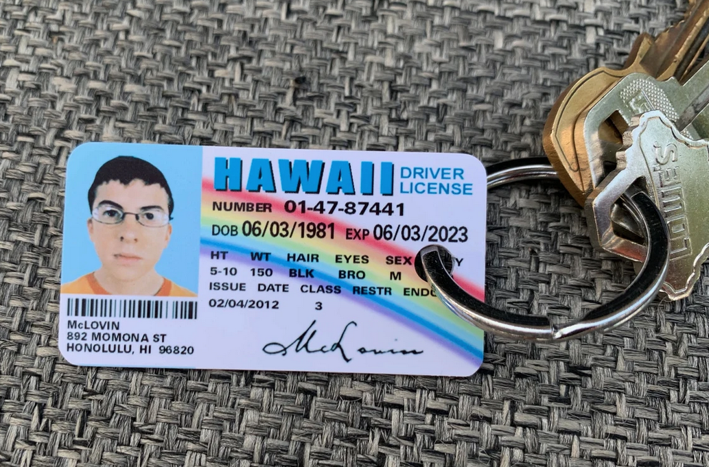 🤓 McLovin ID CARD - KEYCHAIN CARD