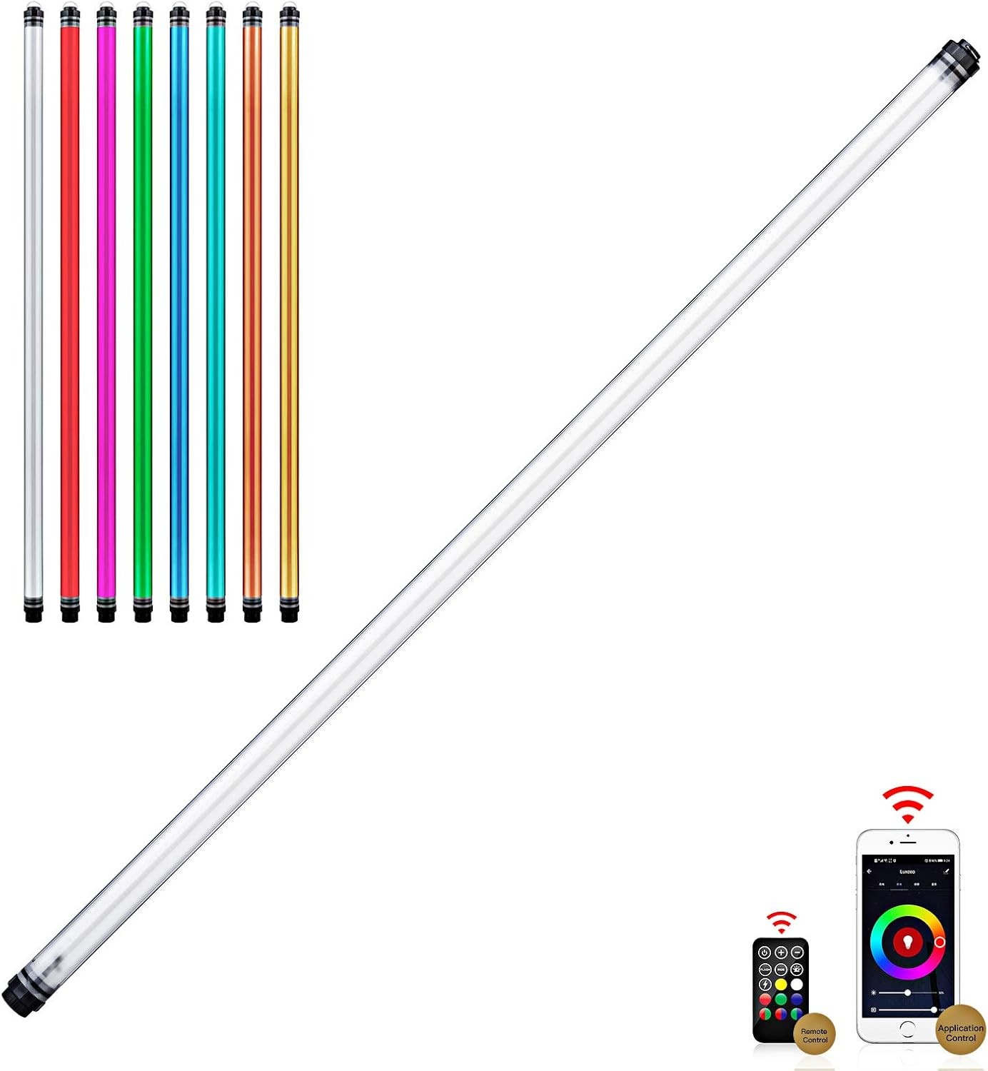 LUXCEO P120 RGB Handheld Photography Light, APP Control 1350 Lumen LED Video Lig