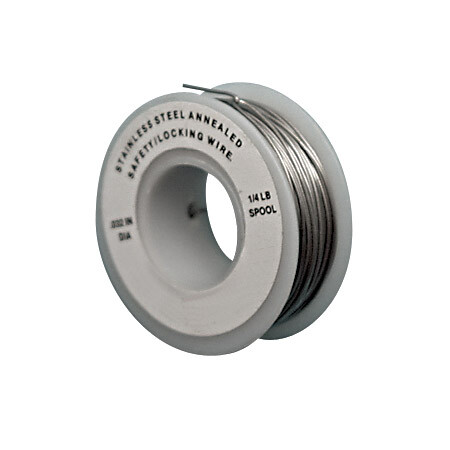 STAINLESS SEIZING (LOCKING) WIRE, 0.041" X 1/4 LB