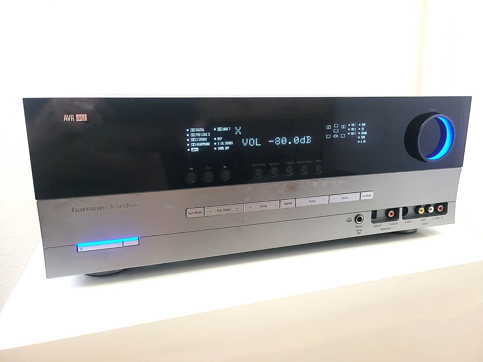Harman Kardon AVR-147 5.1 Ch 200W Home Theater AV Receiver DAC 192kHz TESTED
