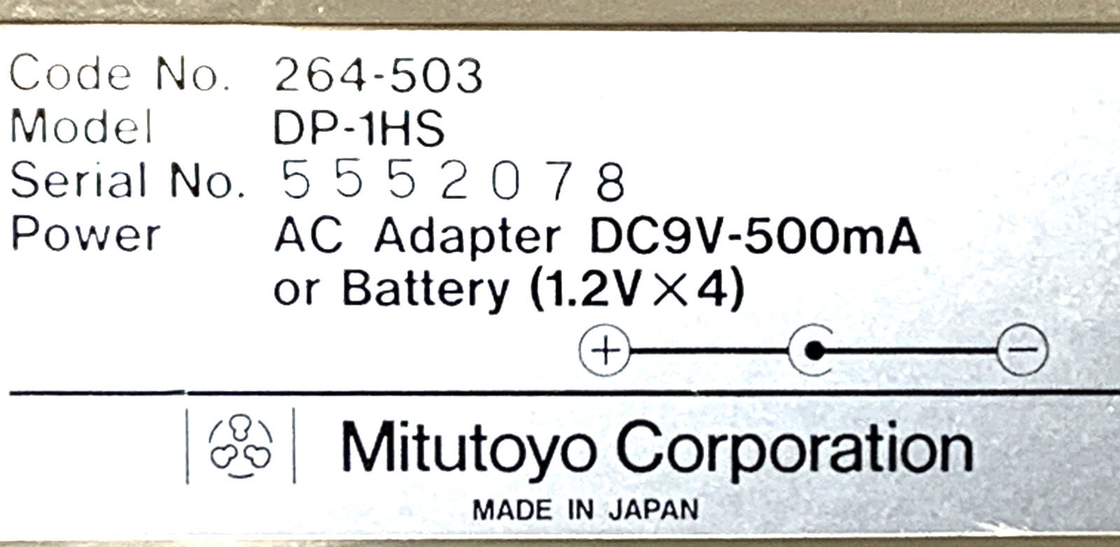 Mitutoyo DP-1HS Digimatic Mini-Processor 264-503 $99 + Free Shipping