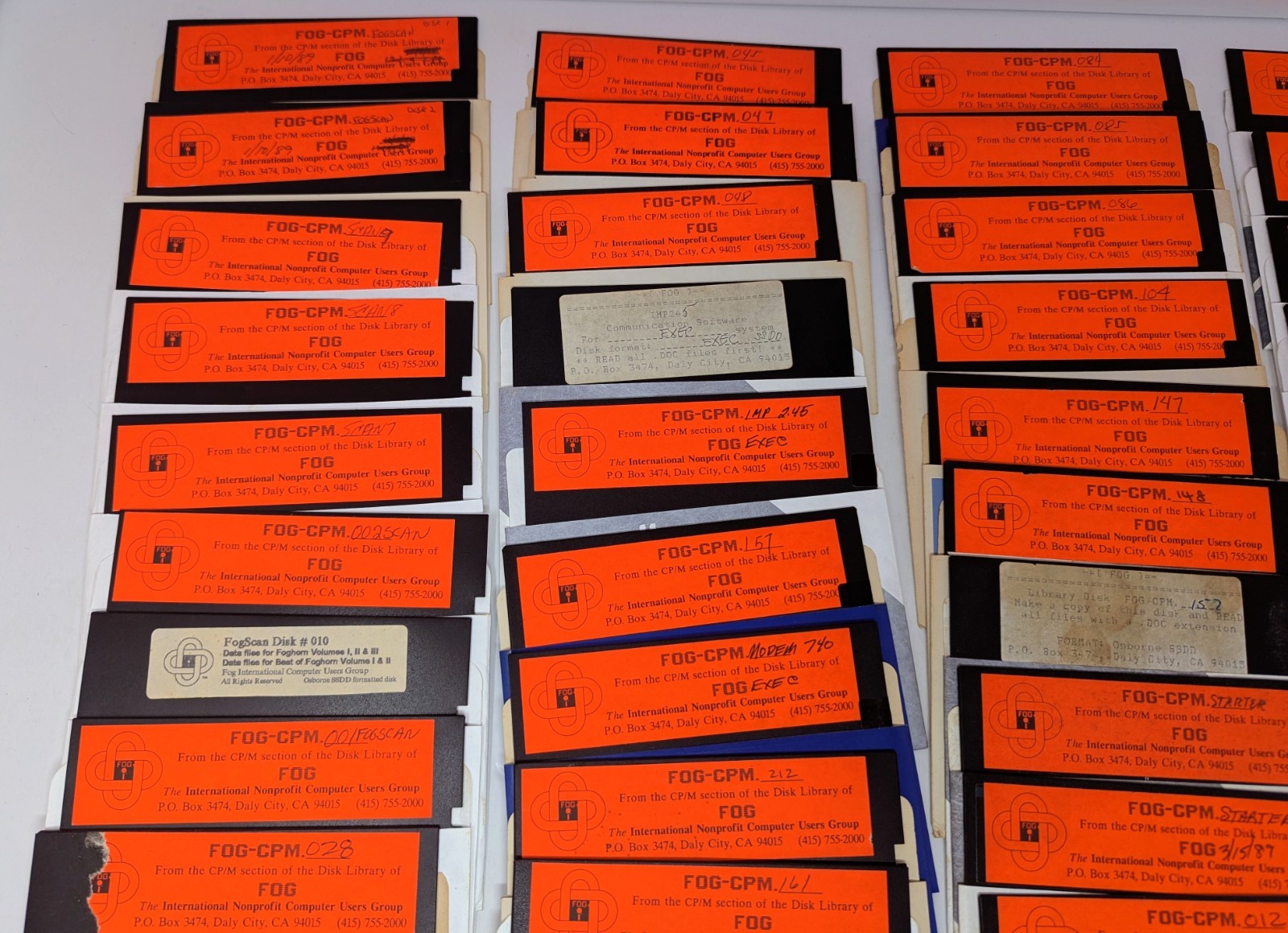 Fog Remote System User's Guide & 43 - 5.25" Disk Lot - Osborne CPM Disk Library!