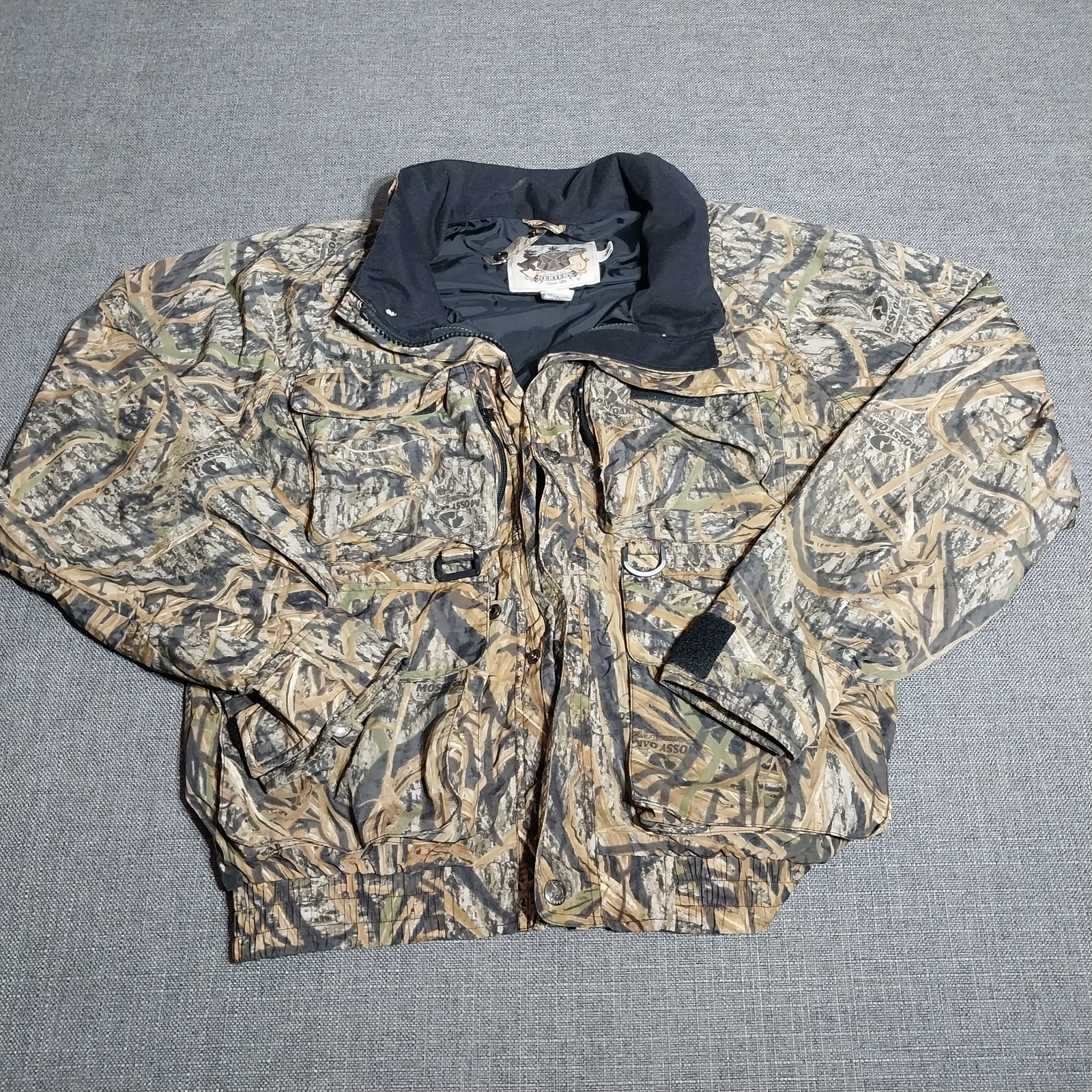 Herters Mossy Oak Shadow Grass Full Zip Nylon Jacket Medium NO 2ND LINER