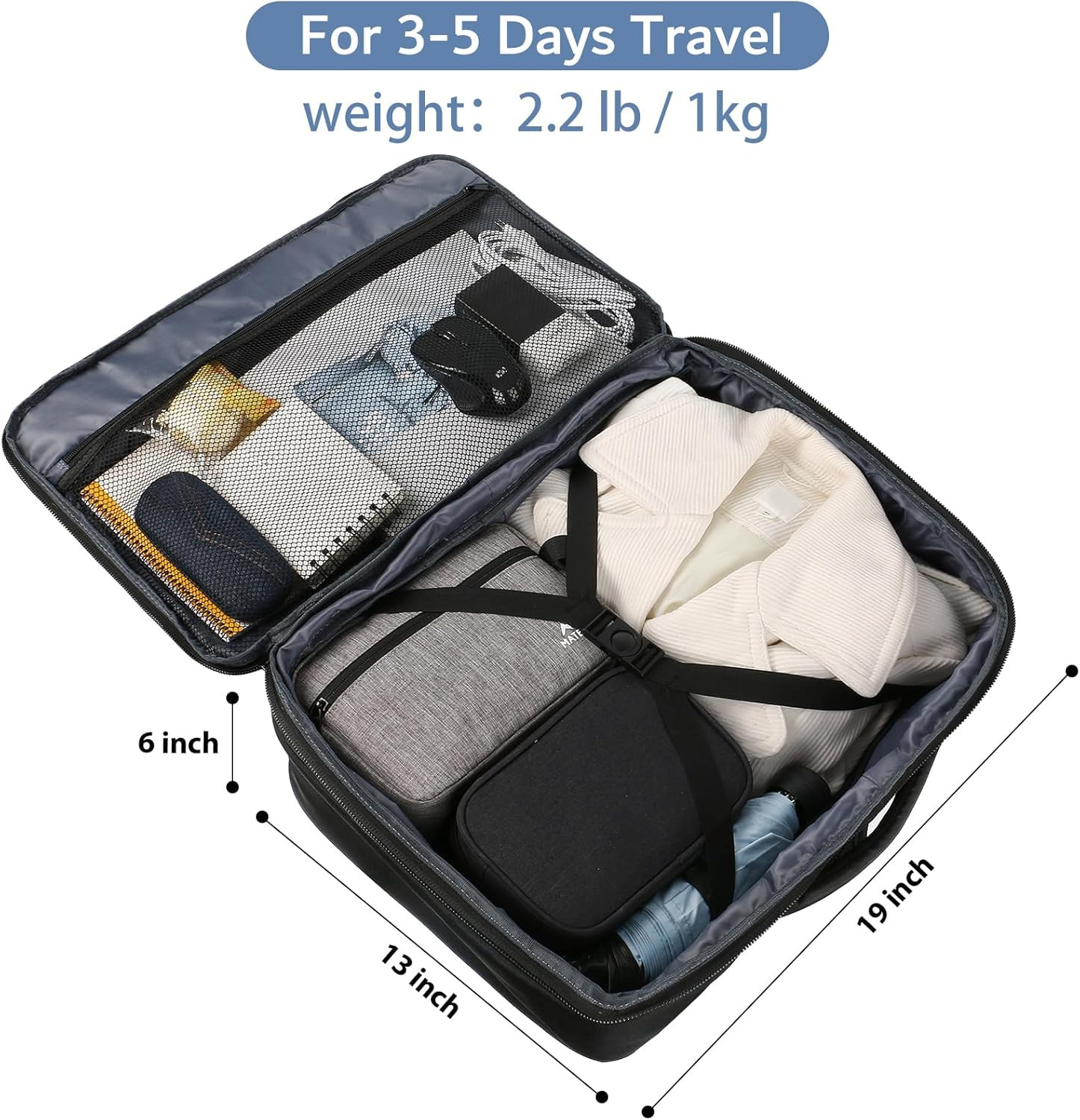 MATEIN Carry on Backpack, Extra Large Travel Backpack Expandable Airplane Approv