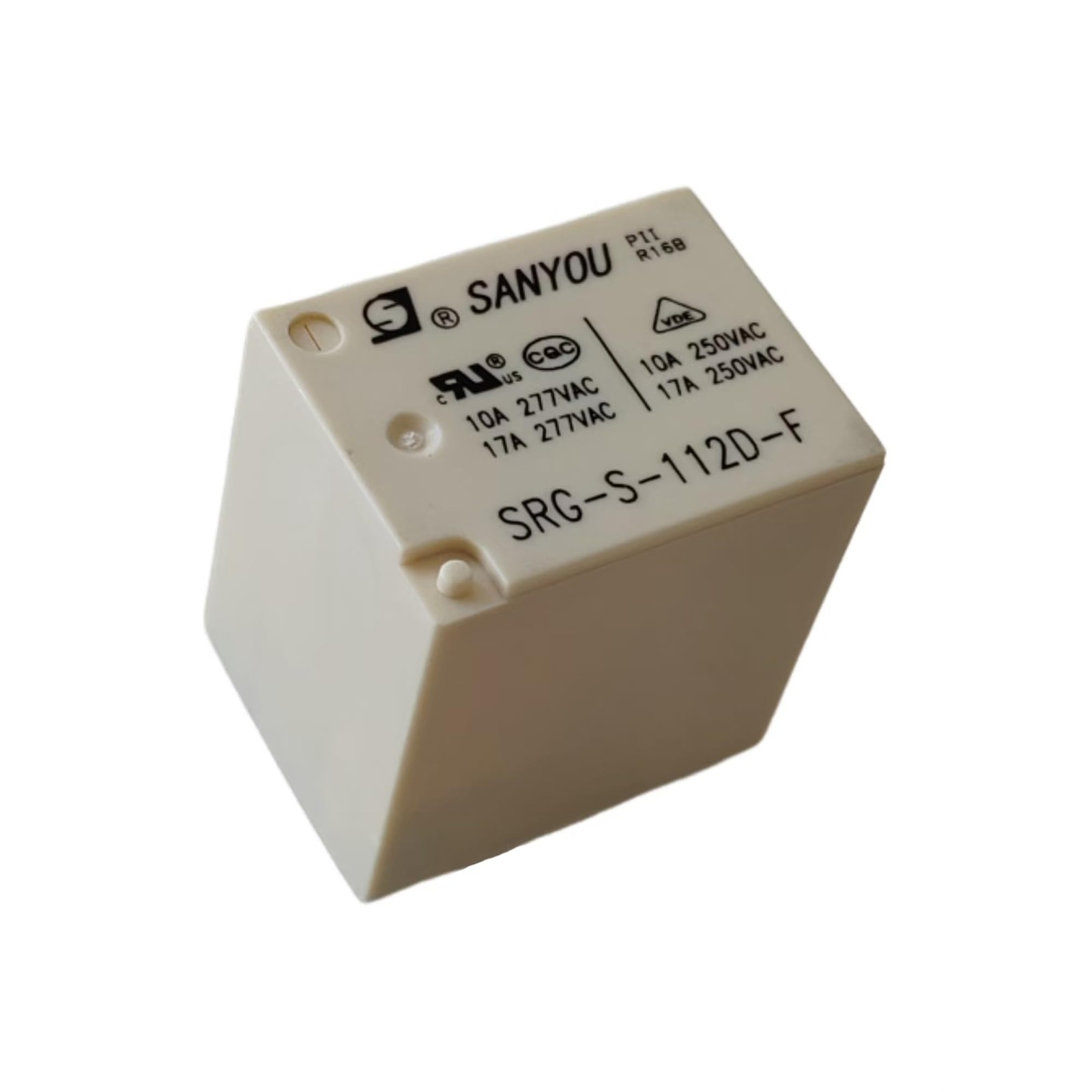 2 Pcs SRG-S-112D-F 12VDC 10A 5-Pin Power Relay for PCB Electronics Control