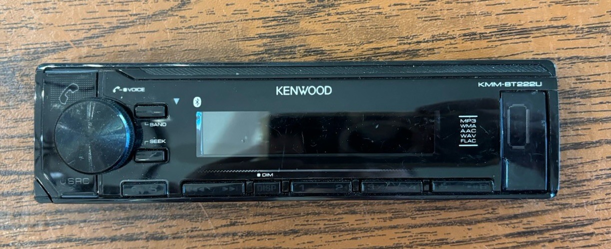 Original KENWOOD KMM-BT222U CAR STEREO KENWOOD KMM-BT222U FACEPLATE ONLY Works