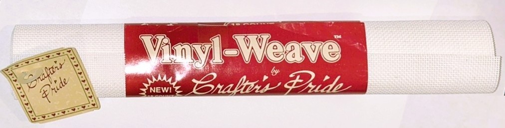 Vinyl-Weave, WHITE, 14-count, 12" x 18" - Crafter's Pride