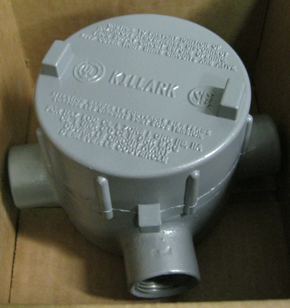 Hubbell Killark GECTT-2 Conduit Outlet Body Size 3/4"