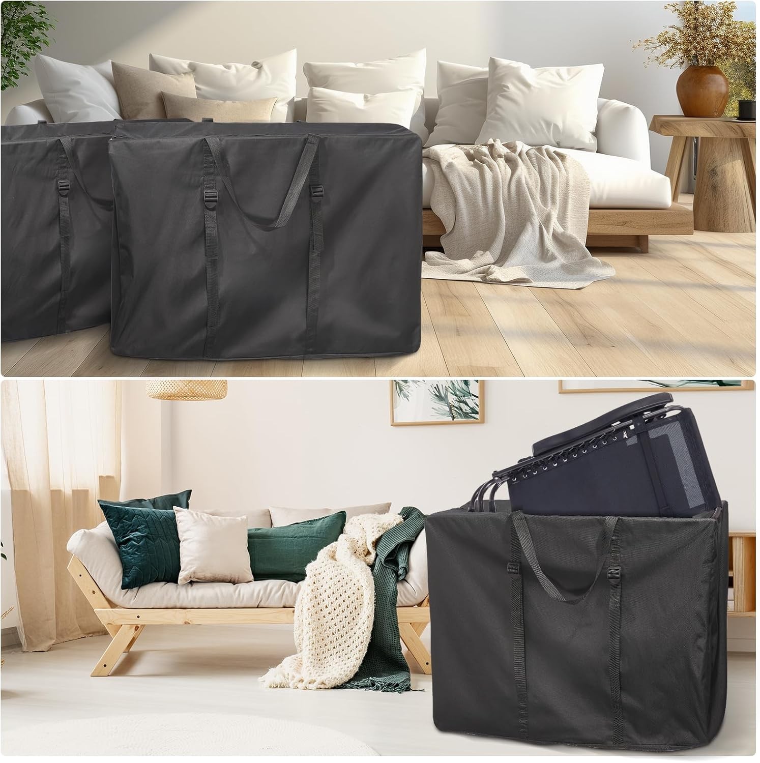 Folding Chair Storage Bag Waterproof 600D Folding Table Carry Bag with Double