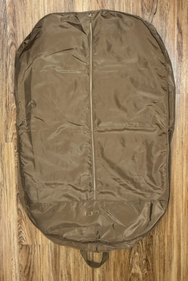 GUCCI Authentic Garment Bag Dust Bag Travel Storage Cover Bronze 42” x 28” x 4”