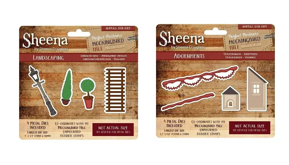 Sheena Landscaping & Adornments Stamp and Die Set  New C7