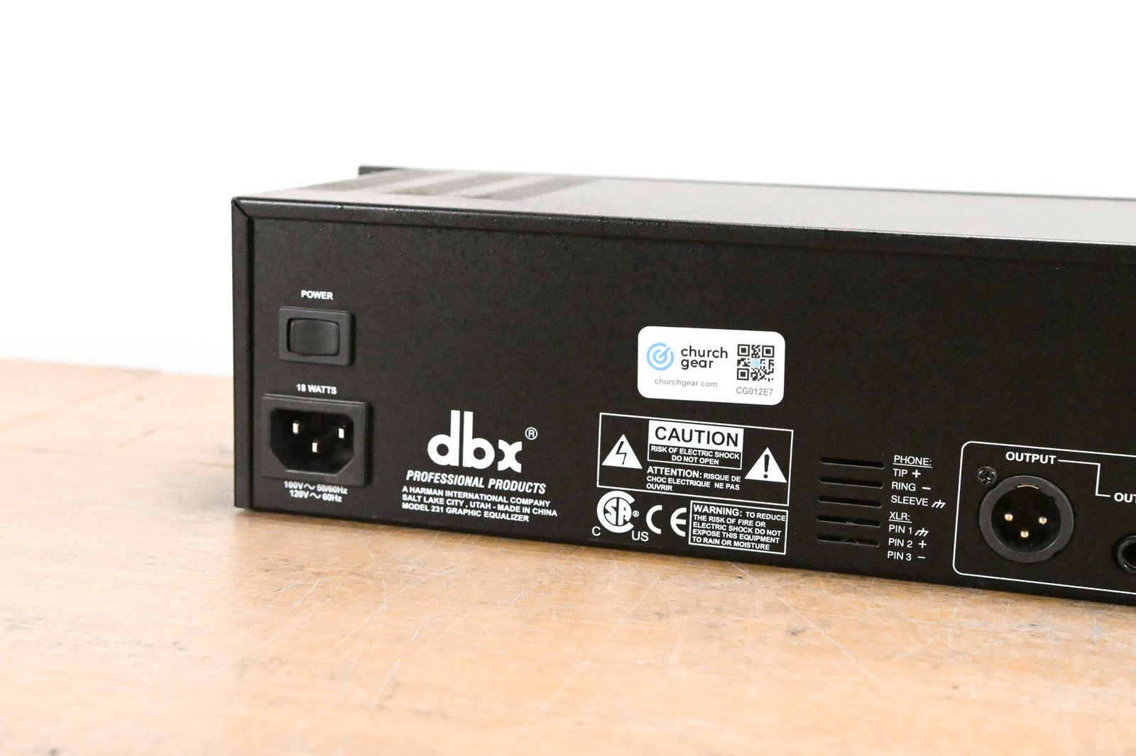 dbx 231 Dual-Channel 31-Band Graphic Equalizer CG012E7