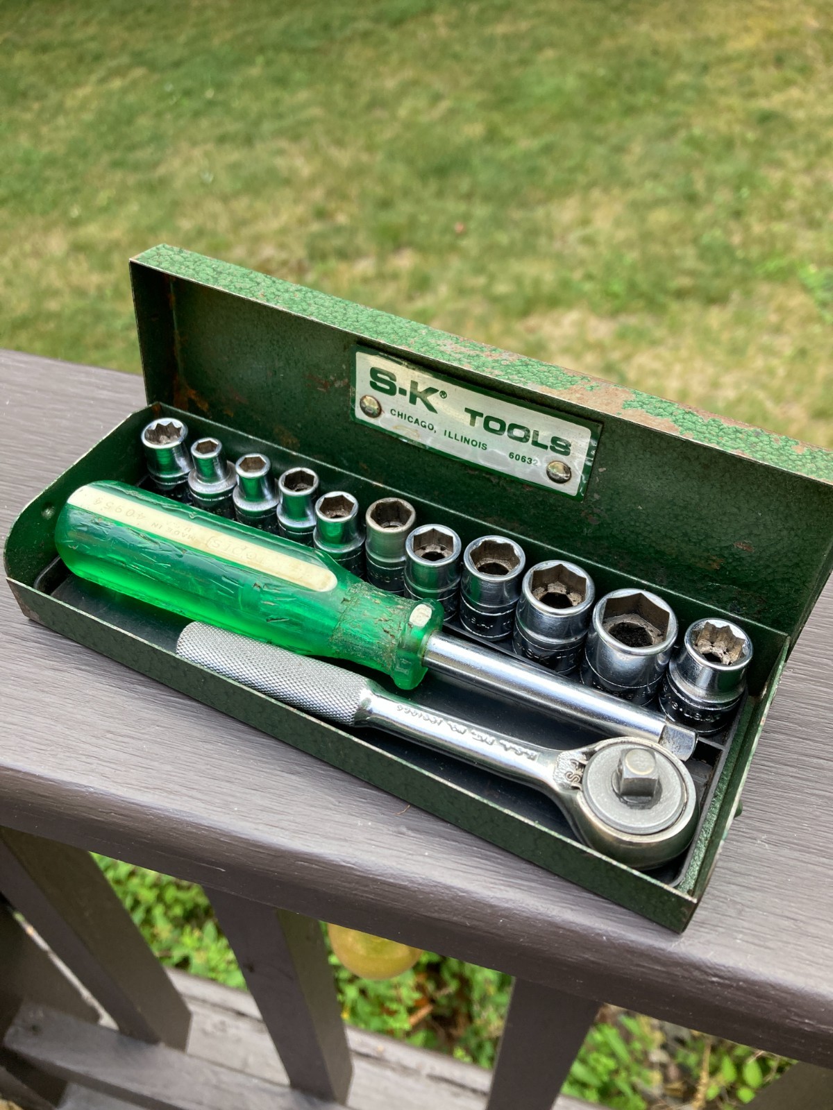 VTG S-K Tools 1/4”Drive Ratchet Socket Set SAE Made In USA Mechanic SK Tool