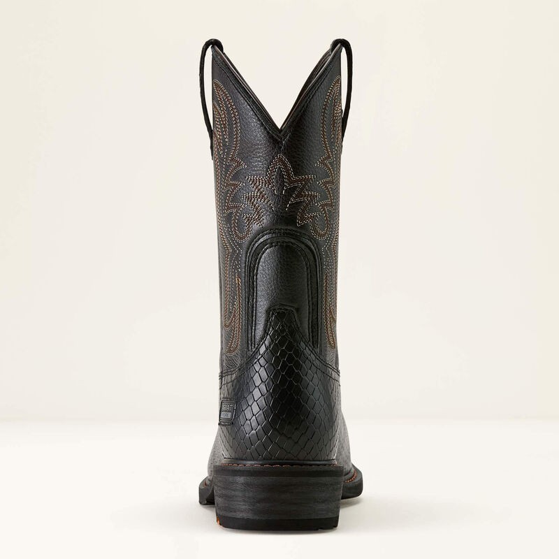 Men's Ariat Ironside Square Toe Steel Toe Work Boot - Black