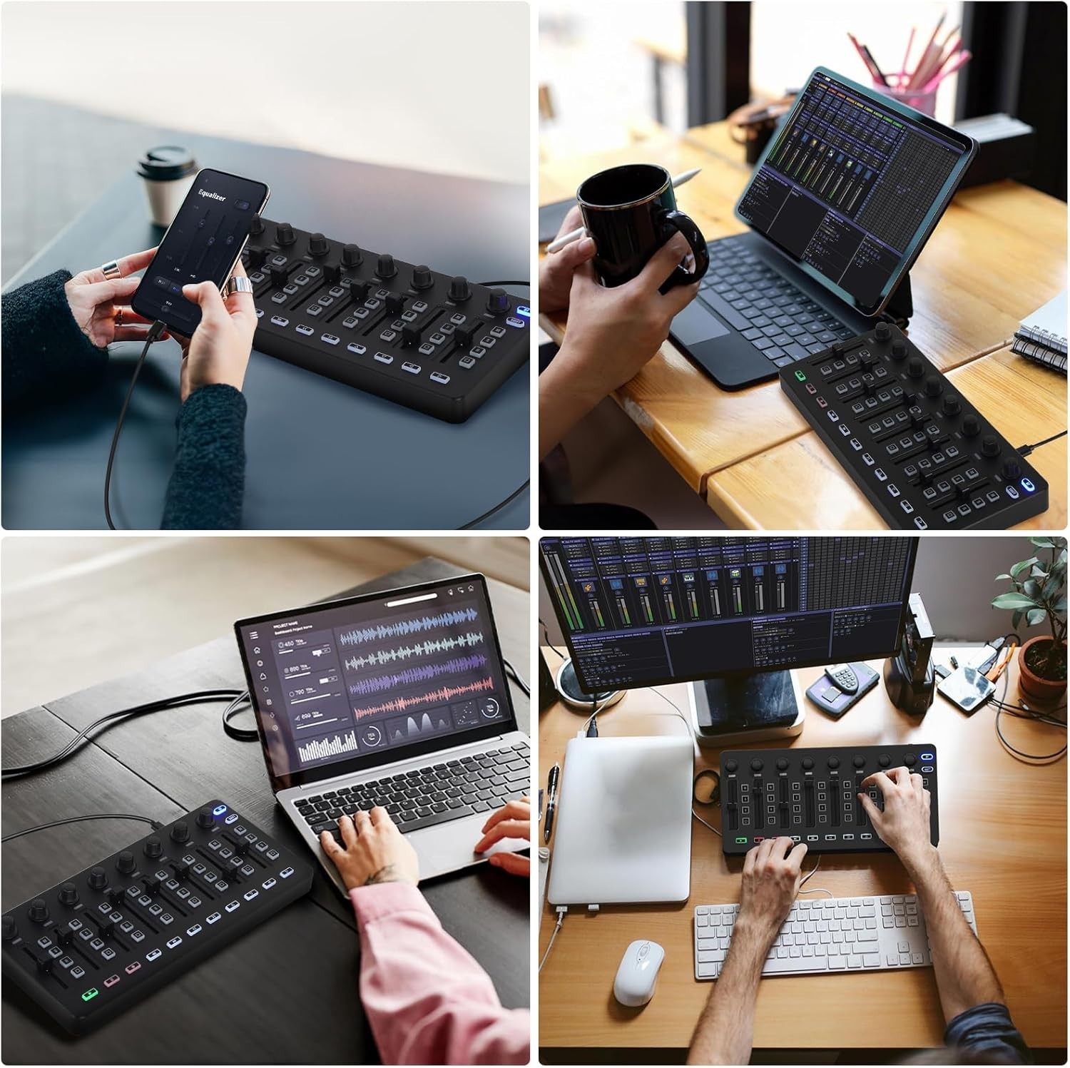 Compact Bluetooth Midi Controller for Music Creation