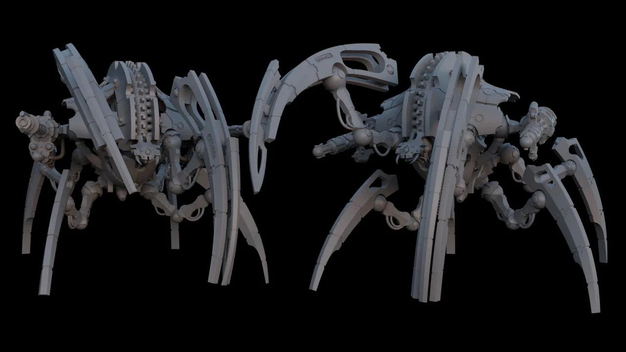 Seraptek Heavy Duty Mechanopod with Synaptic Forkliters