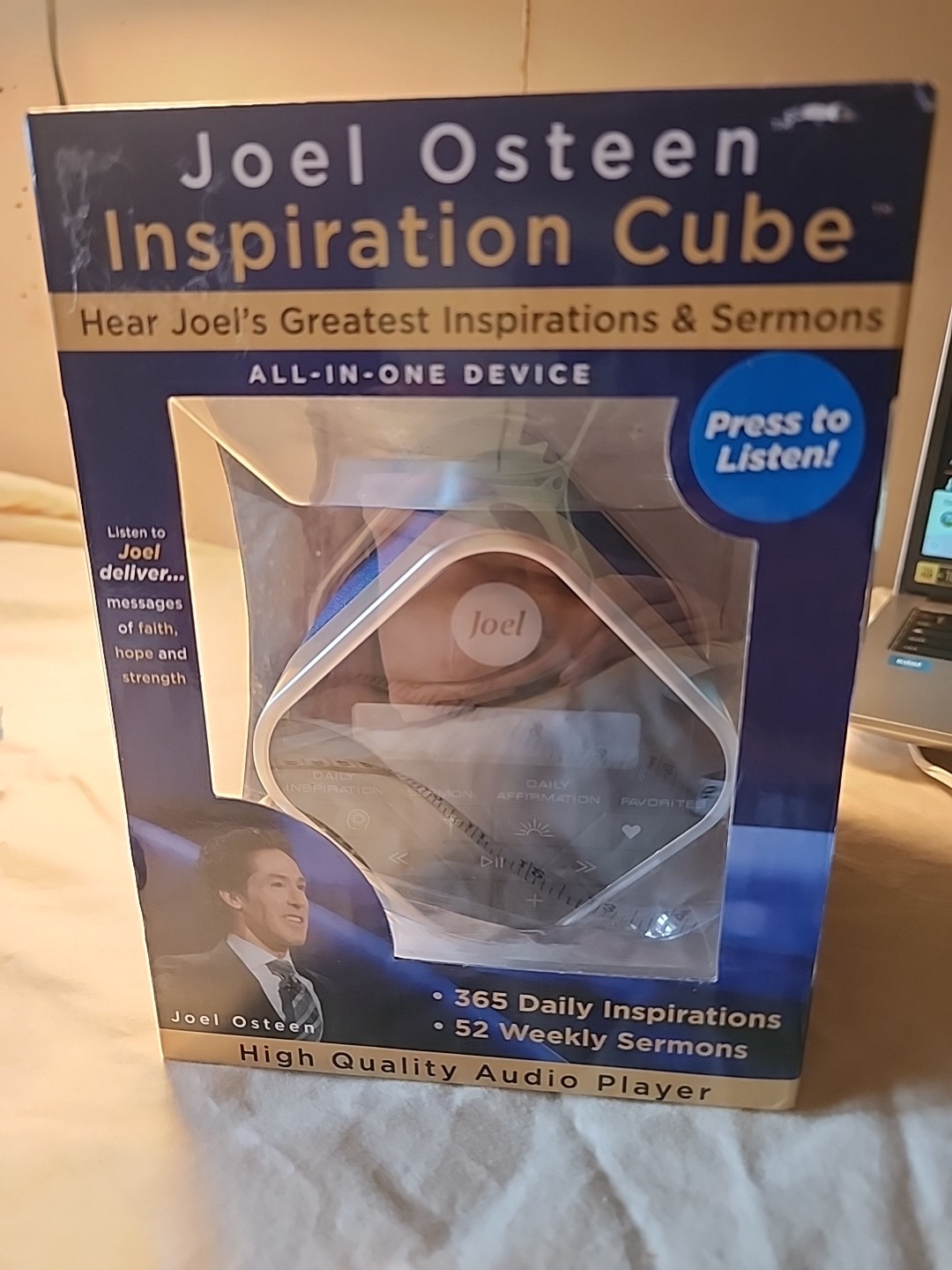 Joel Osteen JOCUBE Audio Cube Inspirations with Sermons & Affirmations 2020 New